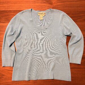Joseph A. Light Blue Scoop Neck Knit Sweater ✨